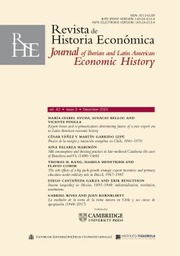 Revista de Historia Economica - Journal of Iberian and Latin American Economic History